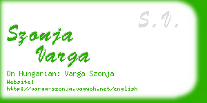 szonja varga business card